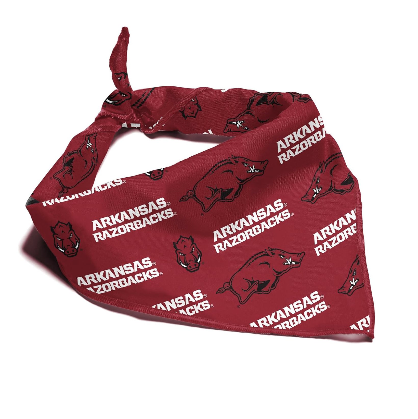 arkansas razorback DOG BANDANA