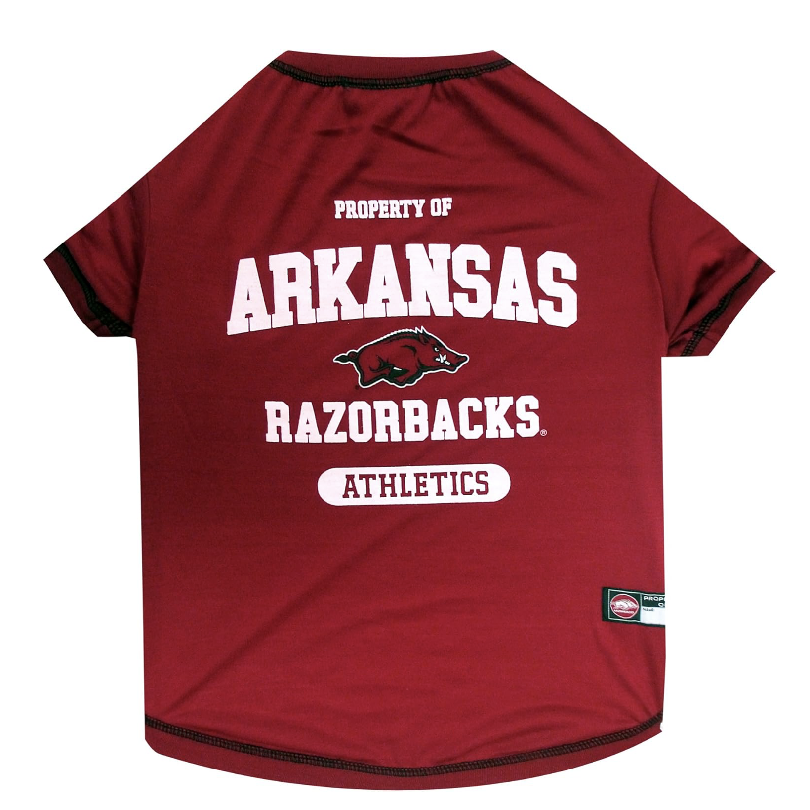 arkansas razorback dog shirt 