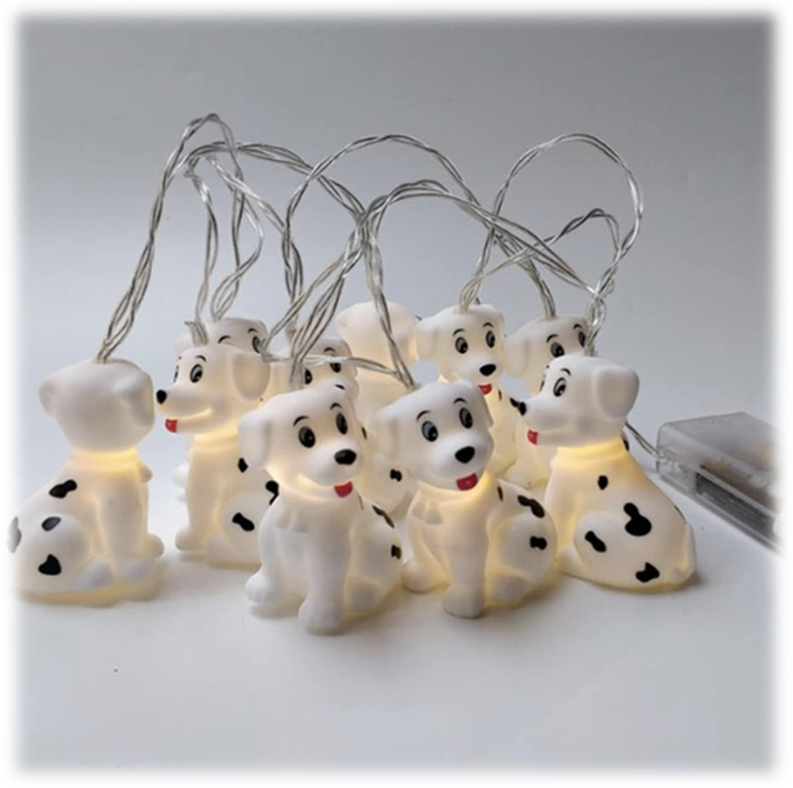 dalmatian dog string lights