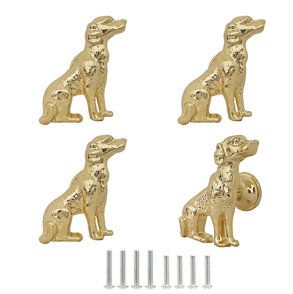 gold golden dog drawer cabinet door pulls nursery decor diy hardware 