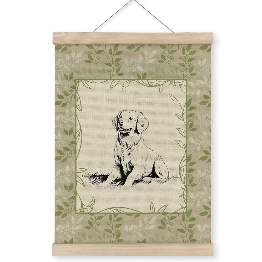 golden retriever dog puppy nursery decor 