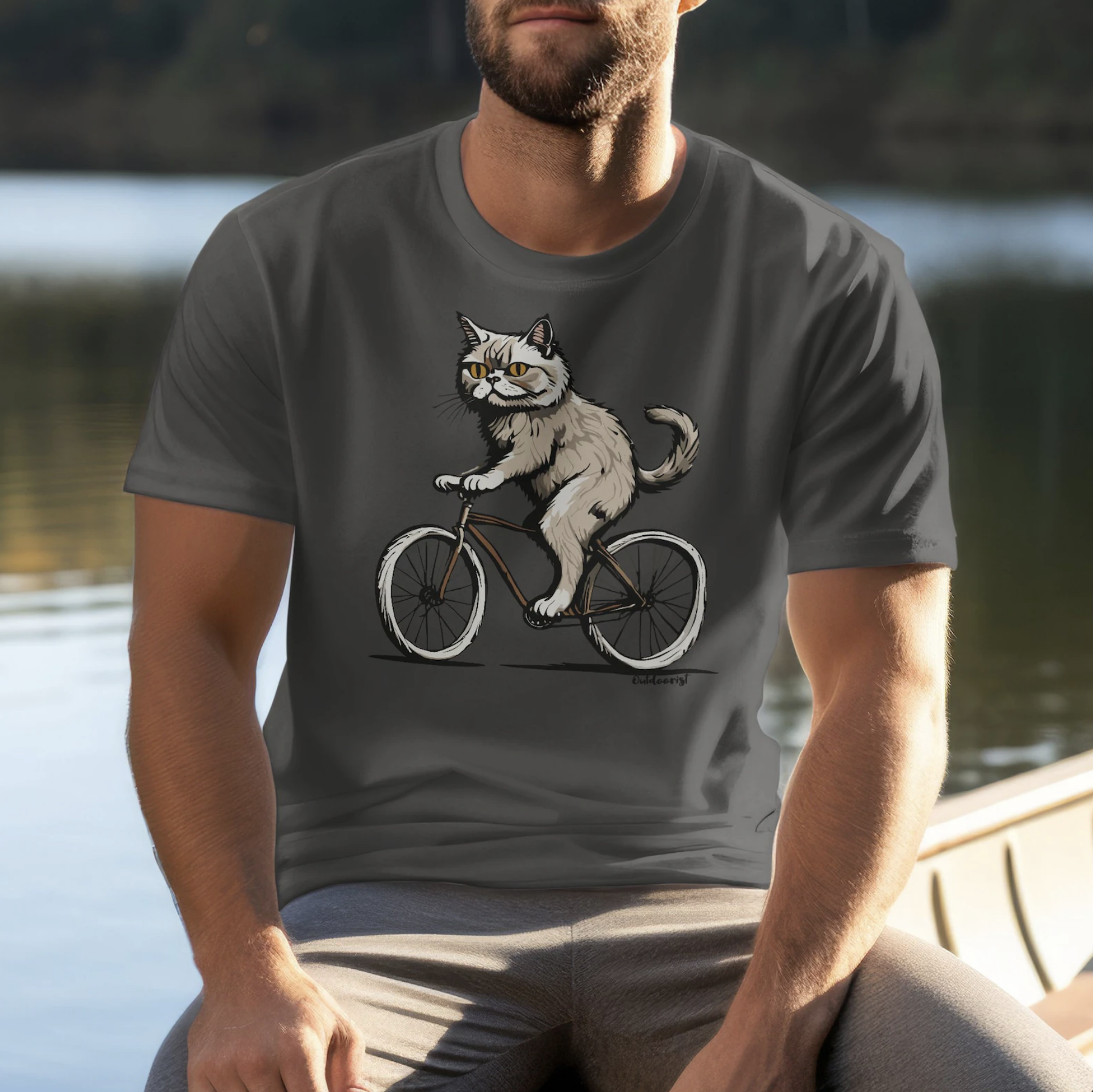 cat cycling gift 