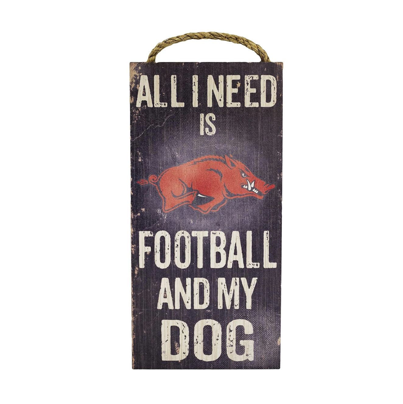 football and my dog arkansas razorback art 