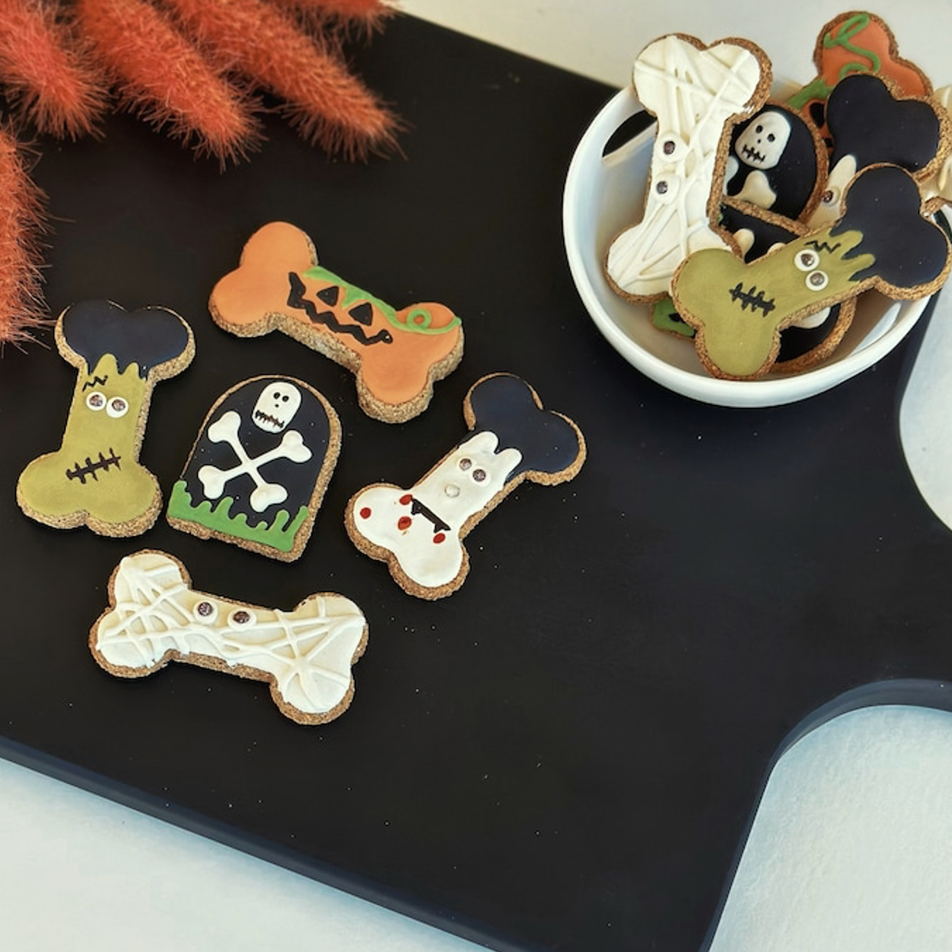 dog bone cookies Halloween treats