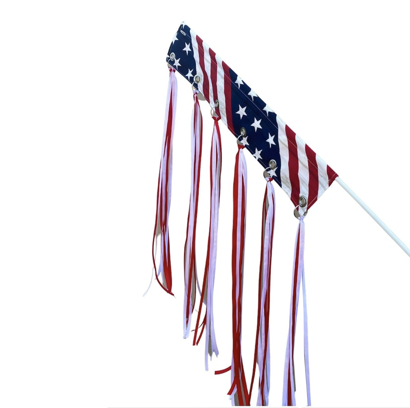 american flag dog trailer streamer kite 