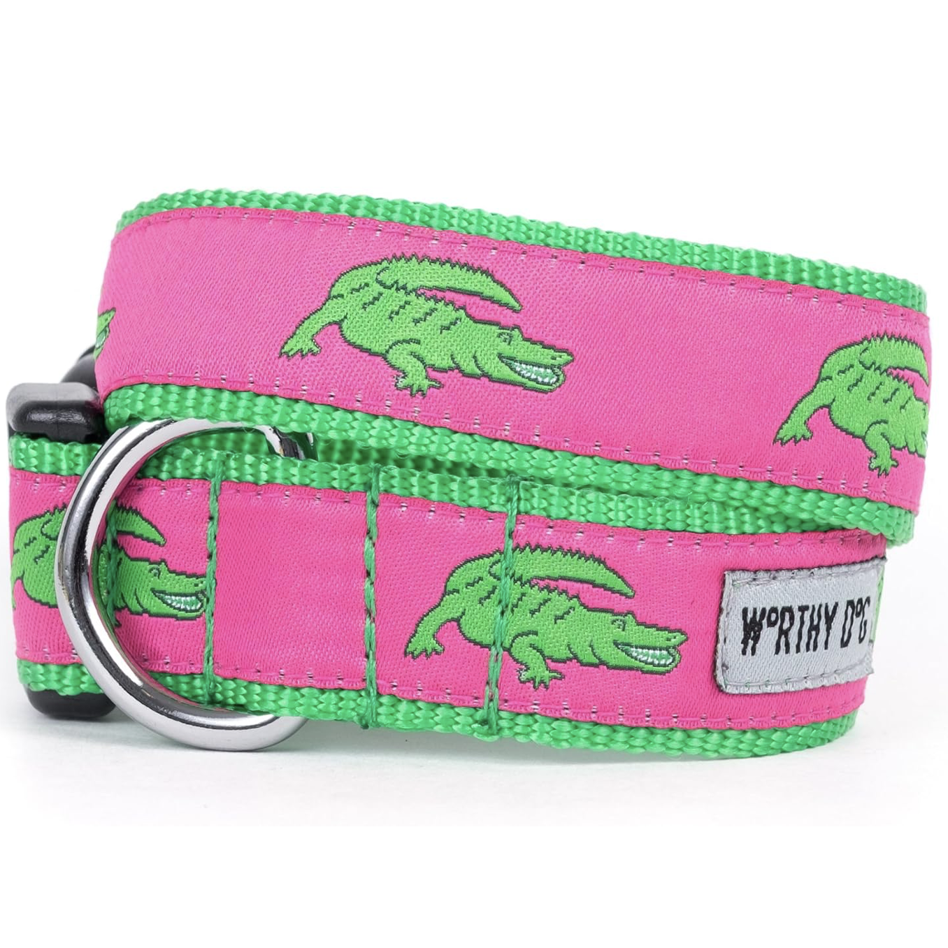 pink preppy dog collar 