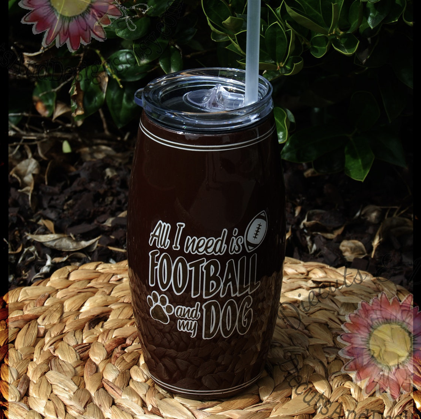 football dogs mug tumbler gift 