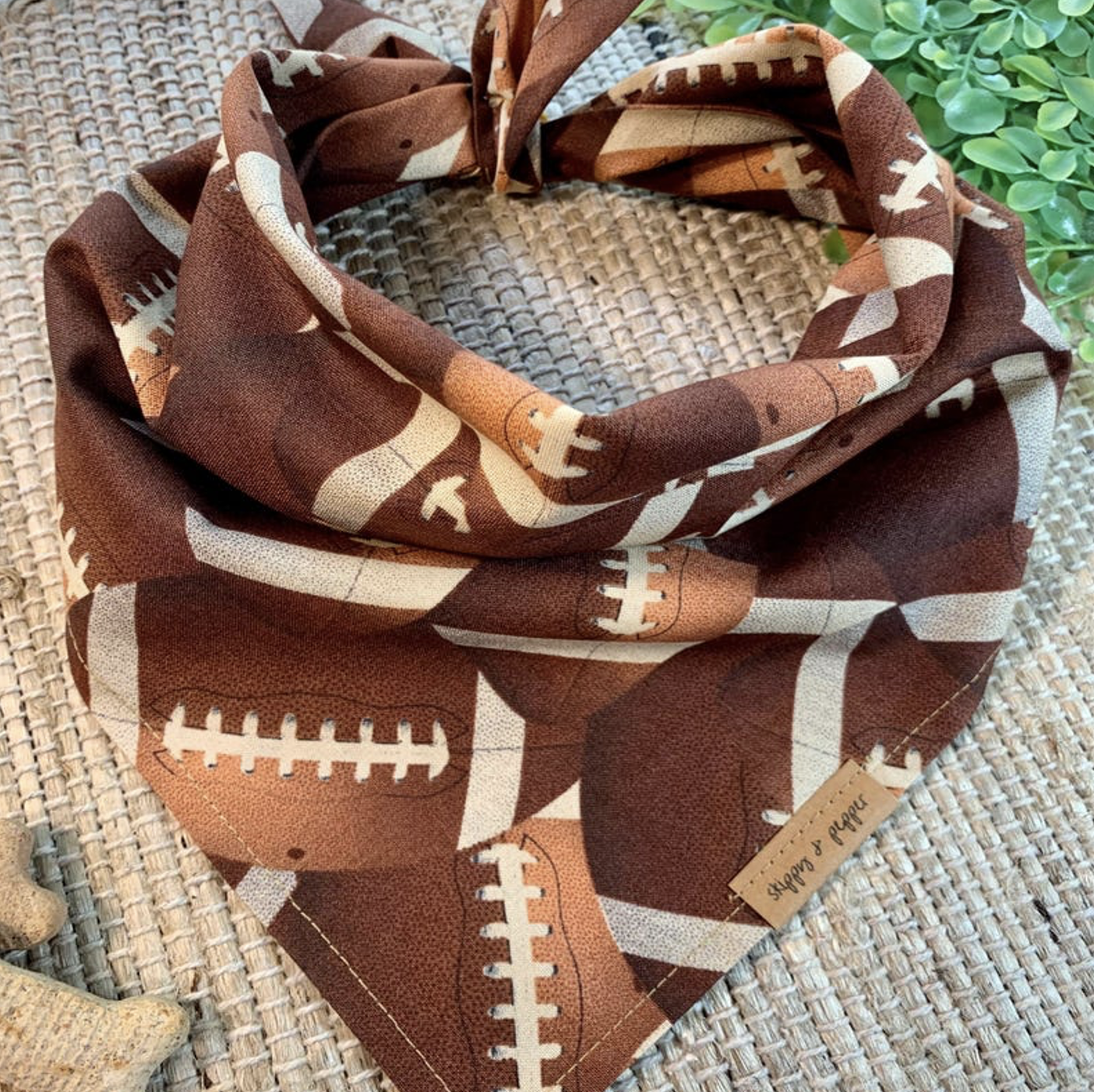 Fall Football Dog Scarf