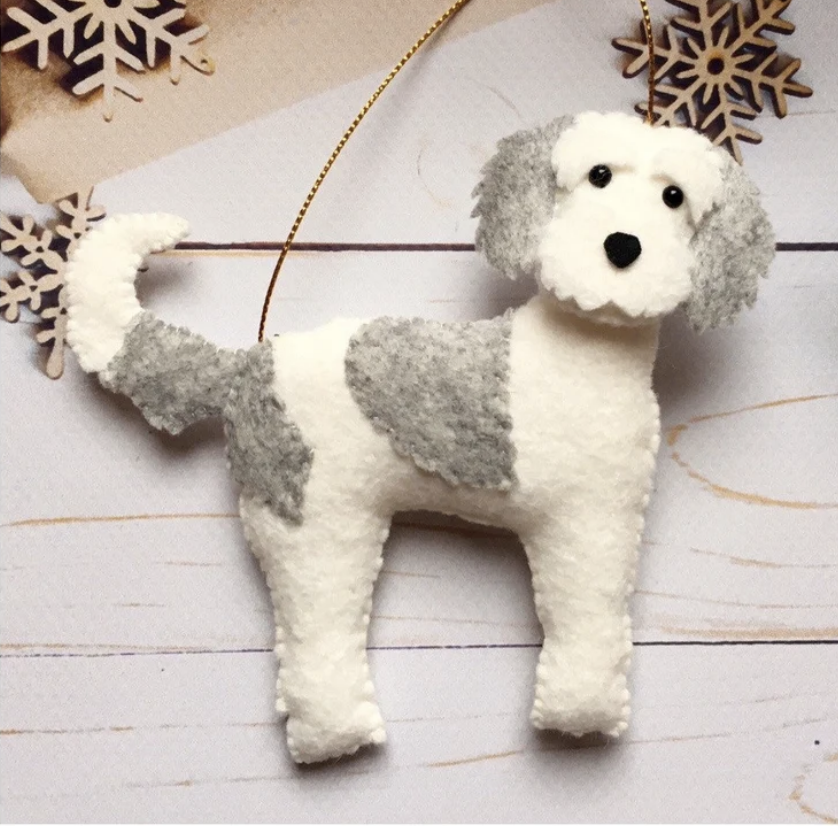 Custom Dog Felt Ornament