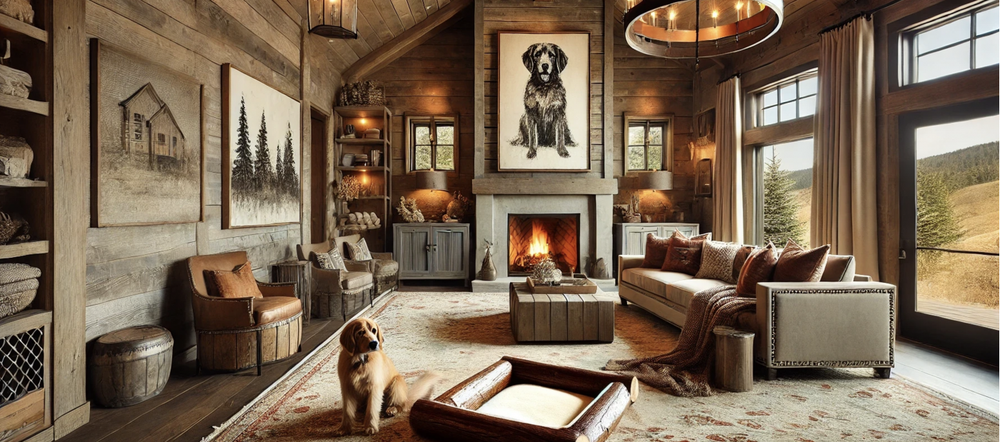 rustic dog house decor