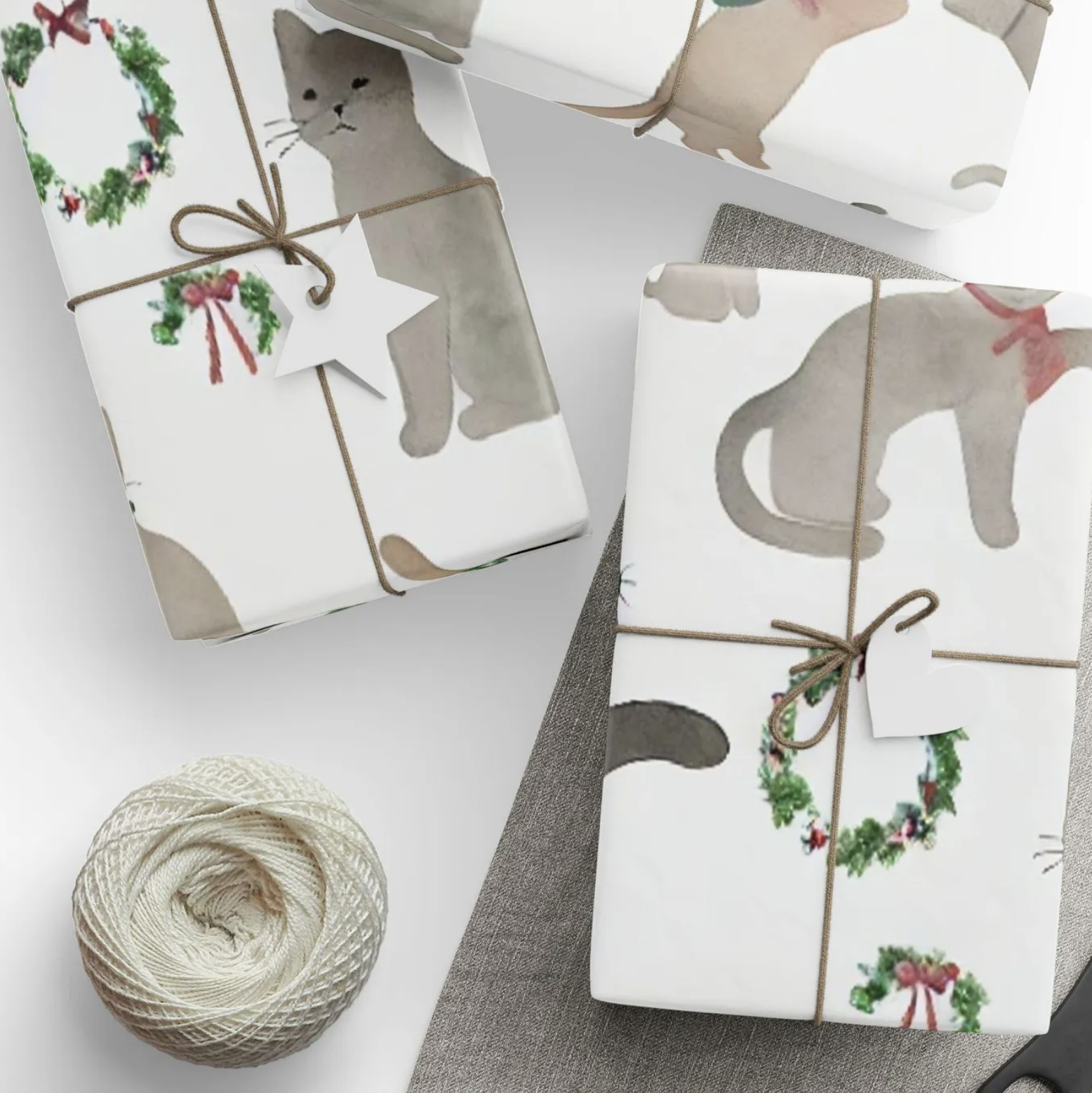 Christmas Cat Gift Wrap