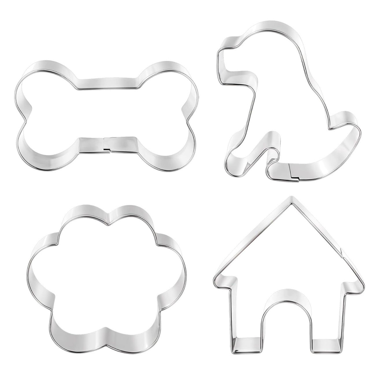 dog themed cookie cutter set