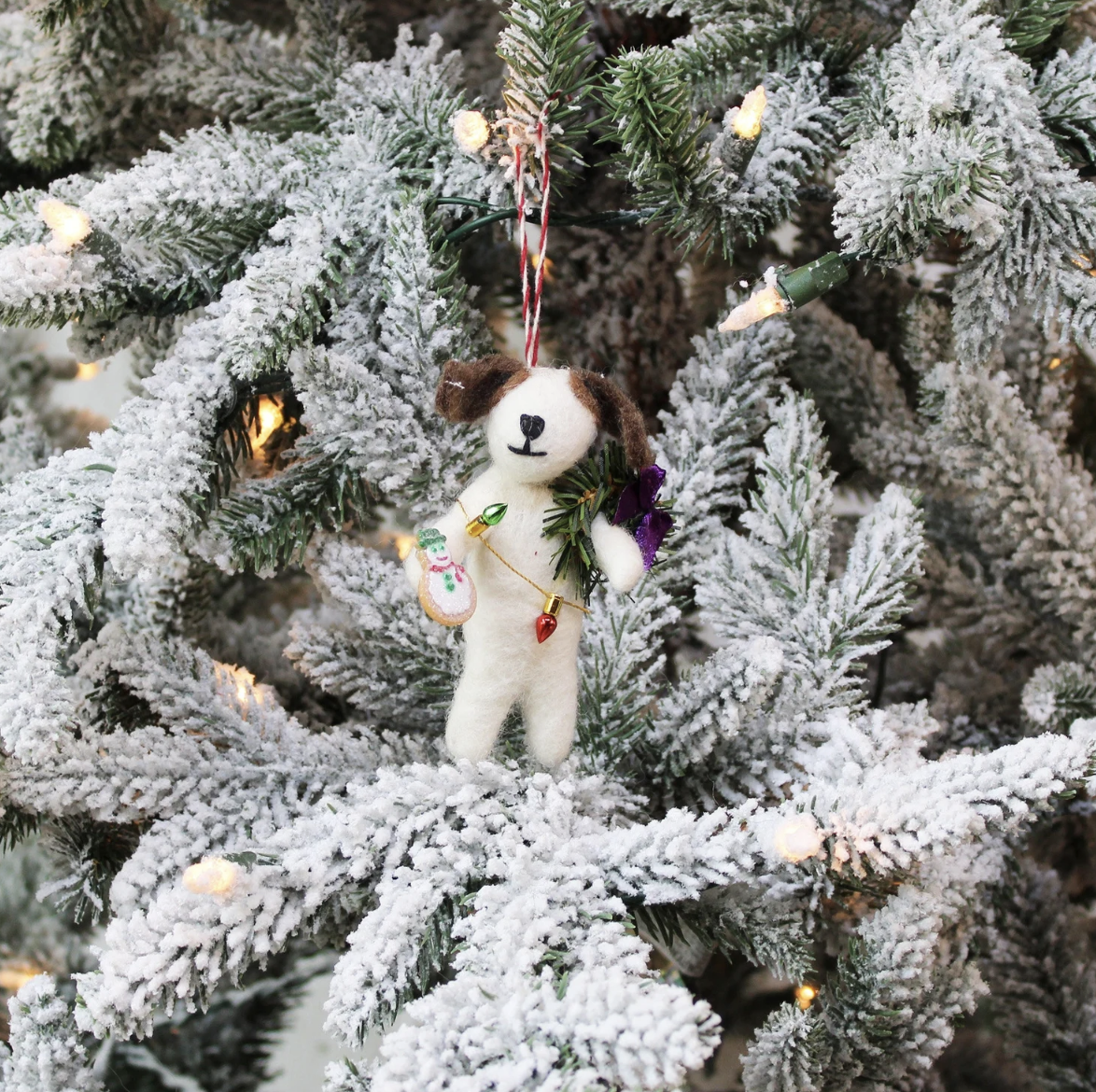 Felt Dog Ornament