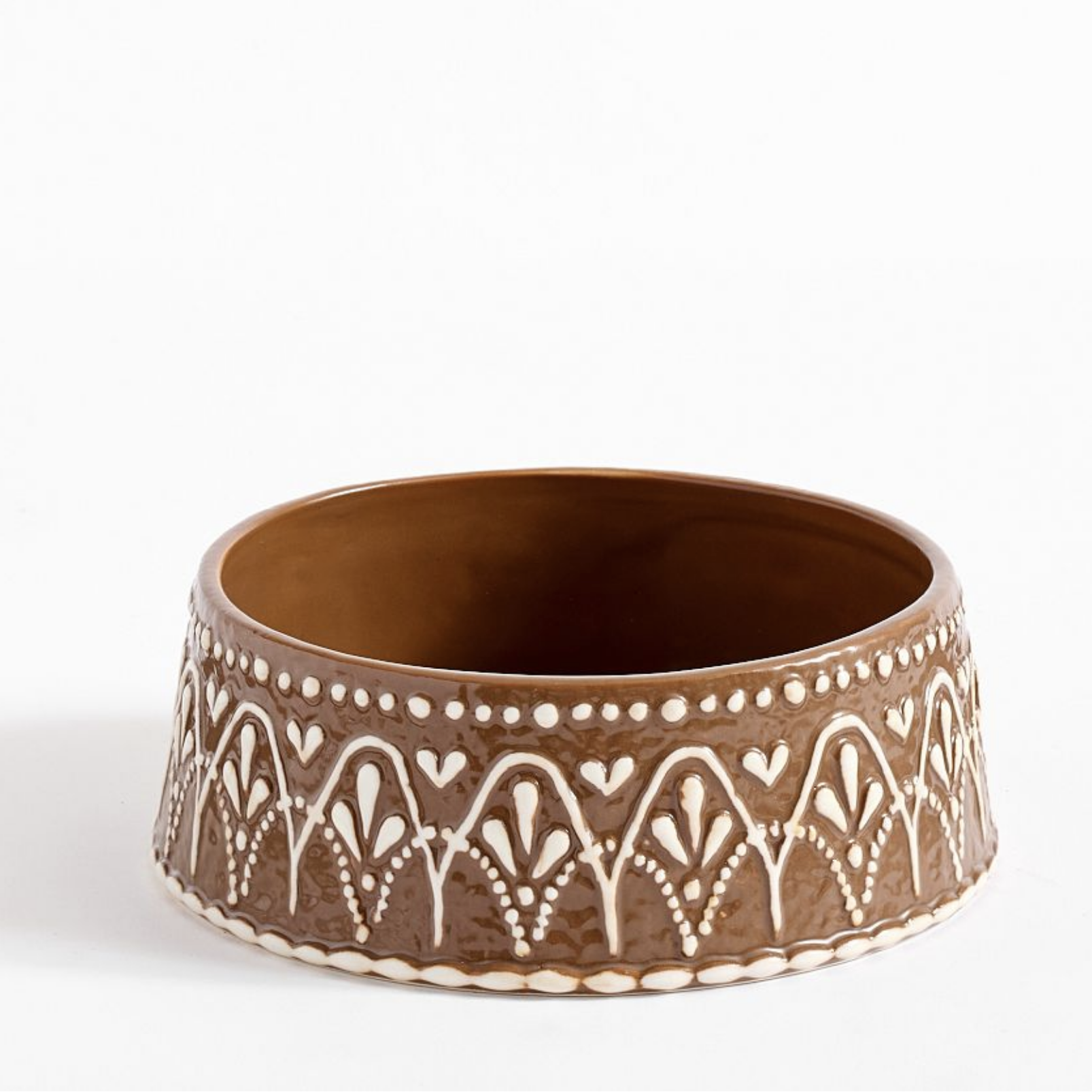 Pottery Barn Gingerbread Design Pet Bowl