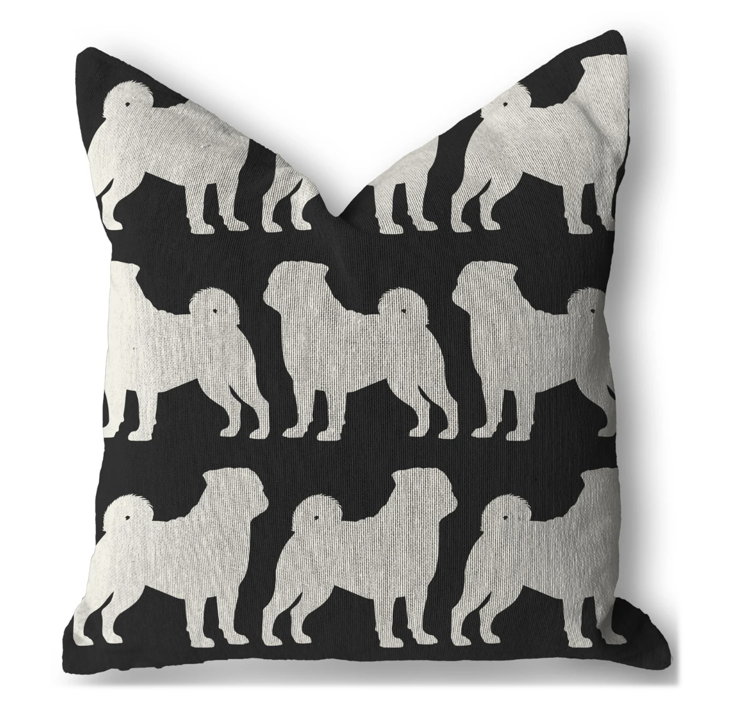Modern Pug Pillow