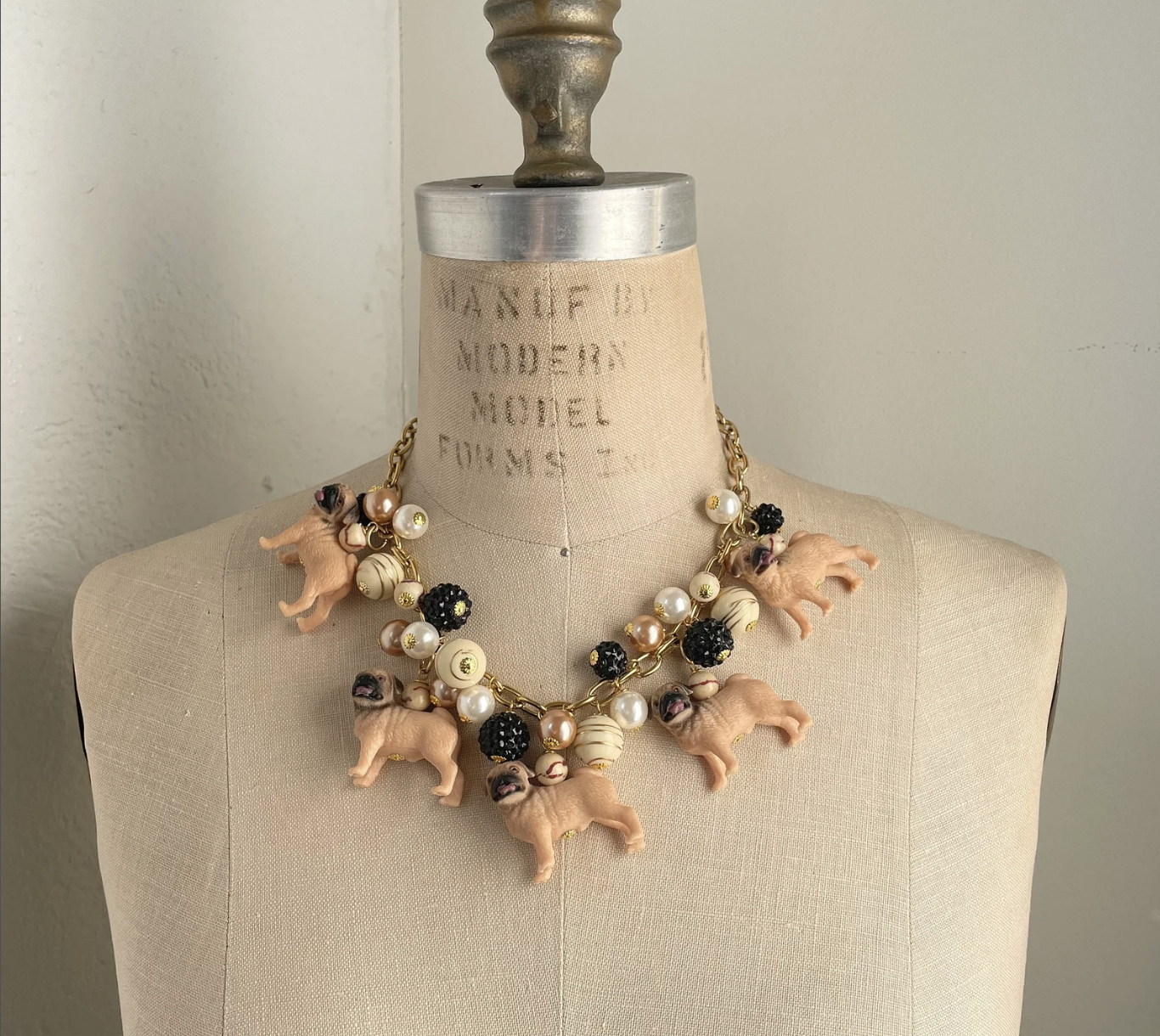 Handmade Pug Necklace