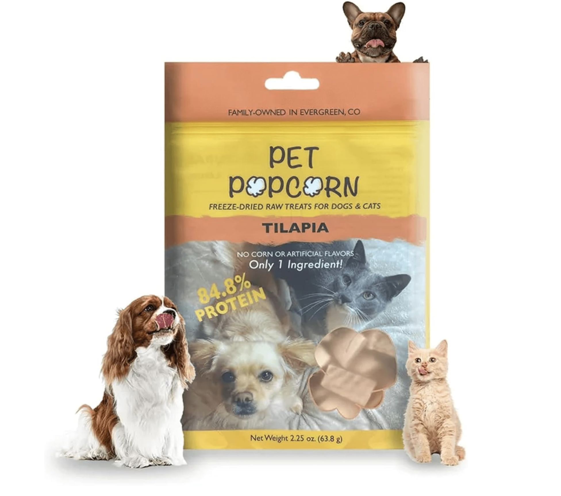 pet popcorn fish tilapia 
