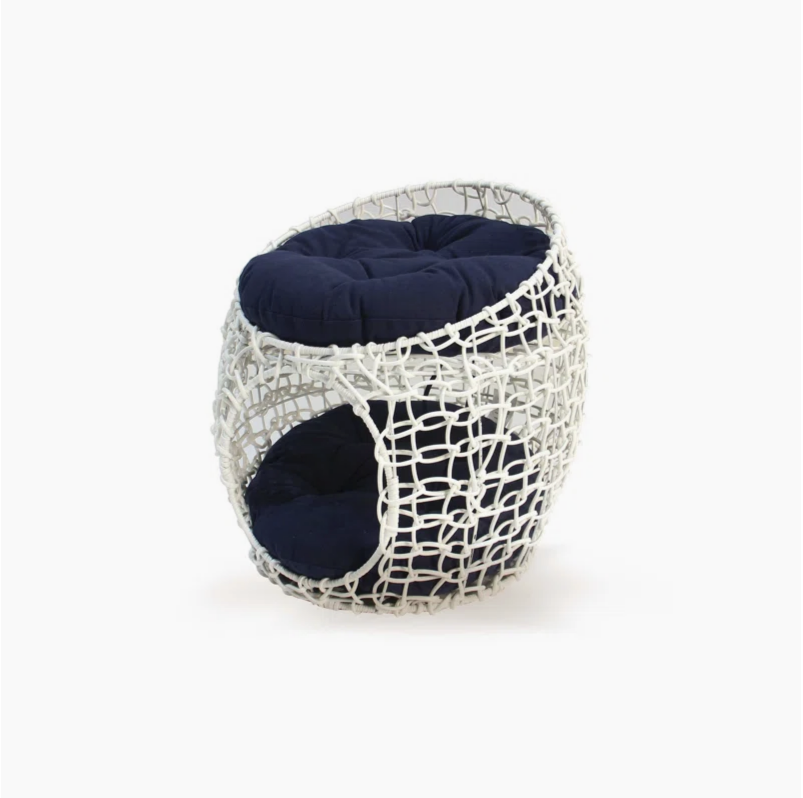 white wicker basket dog cat pet bed