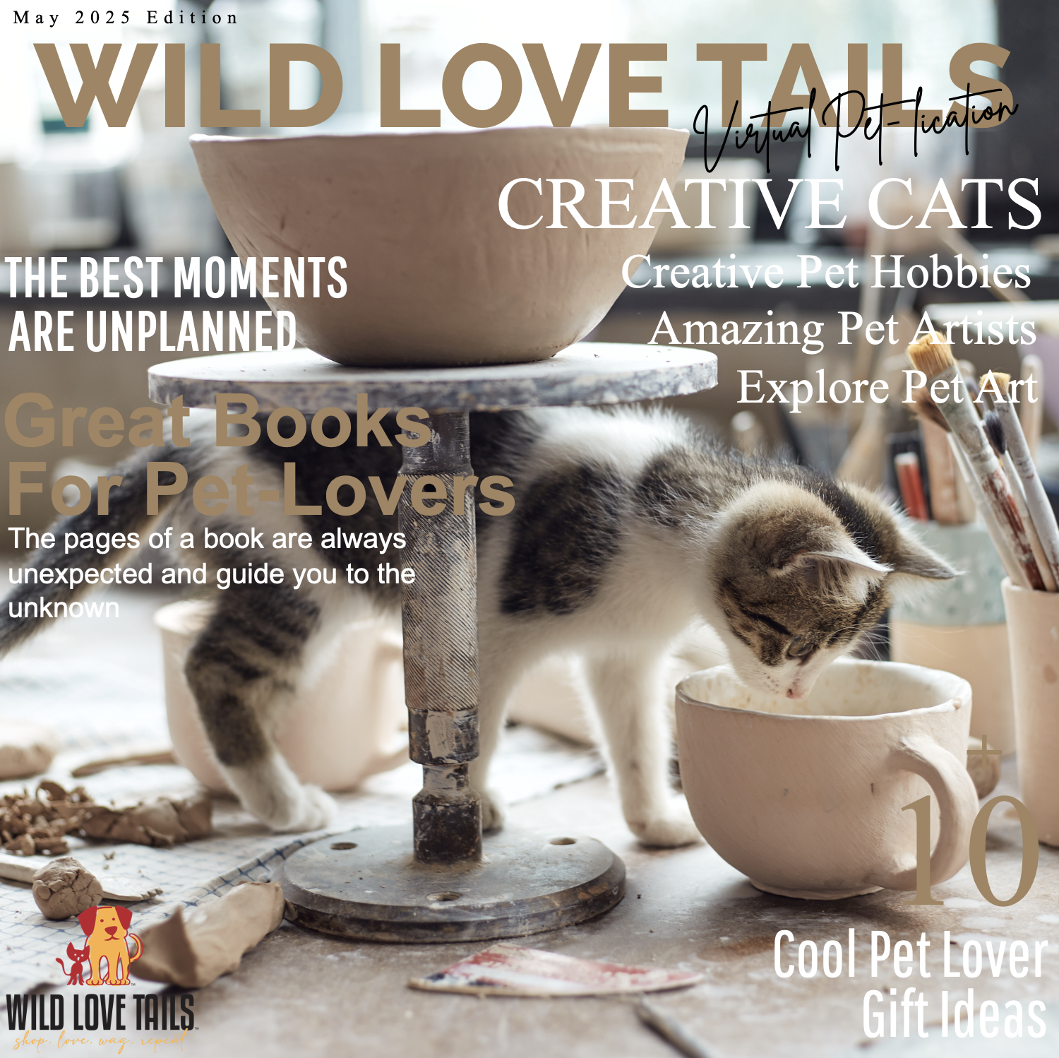 wild love tails magazine petlication May 2025 art, crafts, artists, books, creative