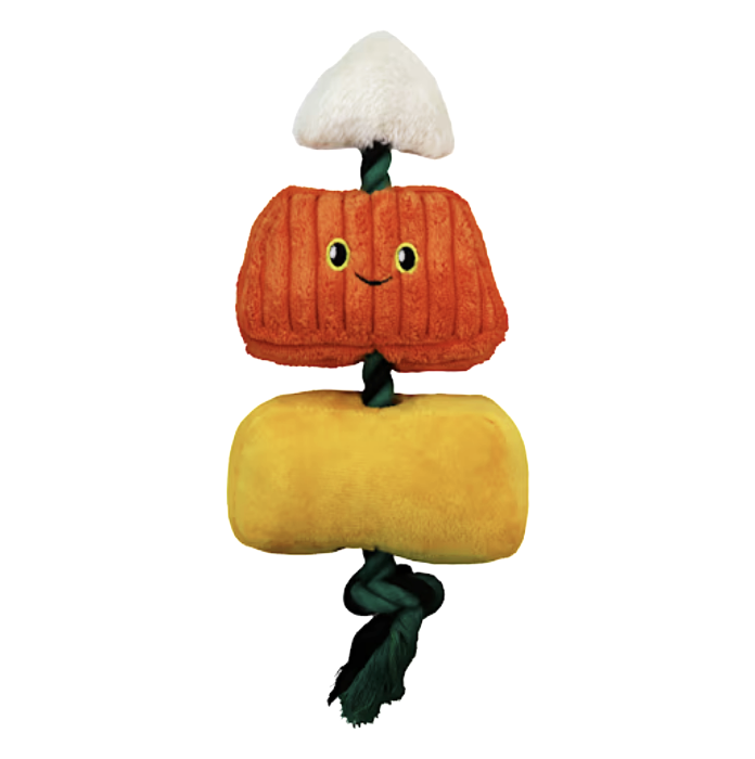 candy corn halloween dog toy
