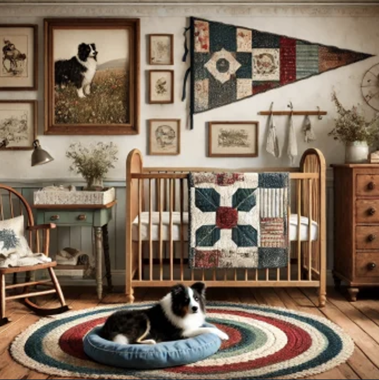 thrifting nursery trends cat kitten dog puppy decor ideas