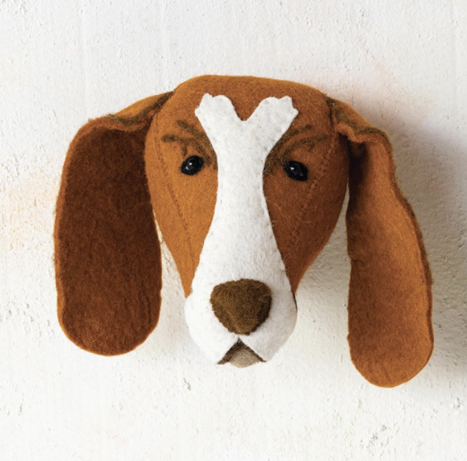dog head wall decor for nursery 