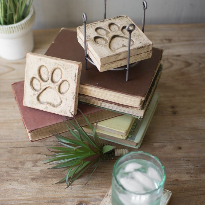 quality coaster set for pet lovers 
