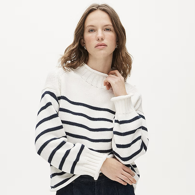 stripe women's sweater