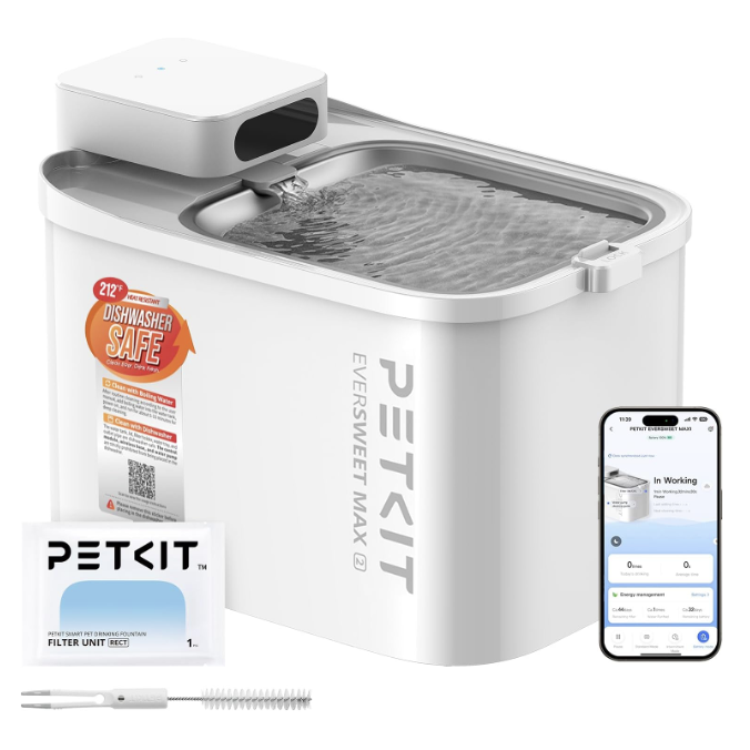 dishwasher safe pet water fountain 