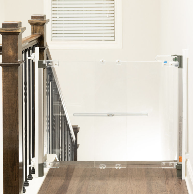Clear Pet Gate Block Stairs